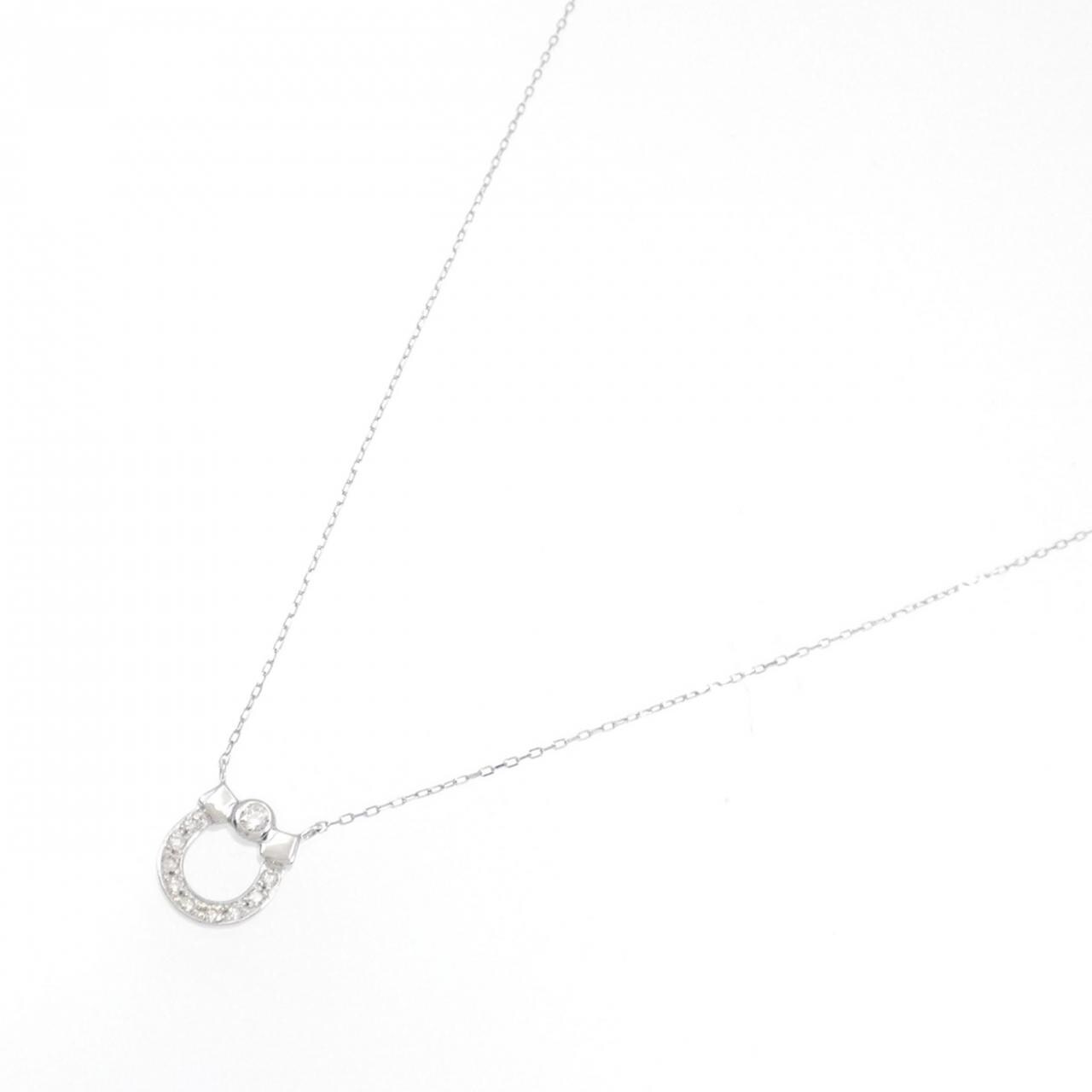 【新品】PT ダイヤモンド ネックレス 0.06CT