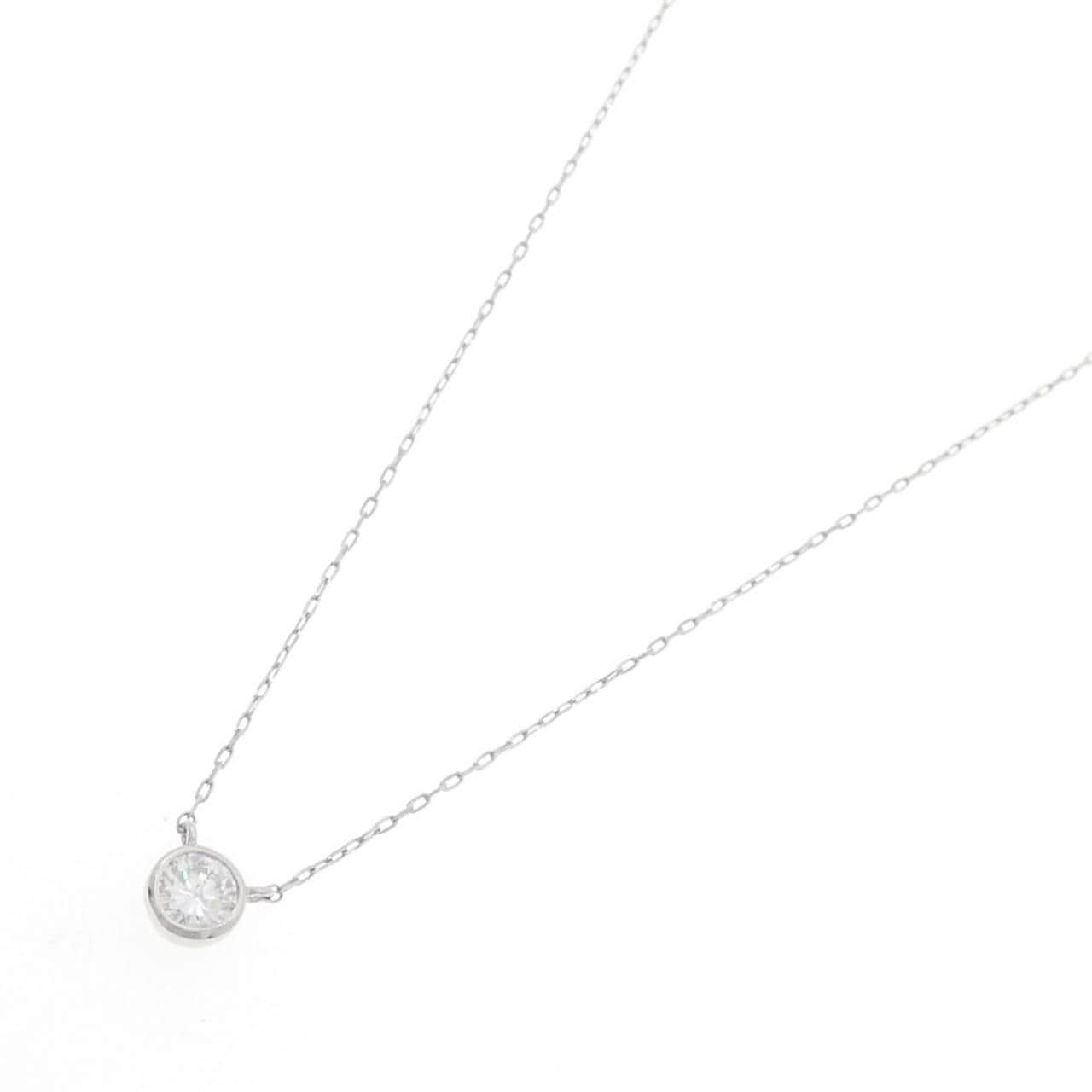 【リメイク】PT ソリティア ダイヤモンド ネックレス 0.15CT