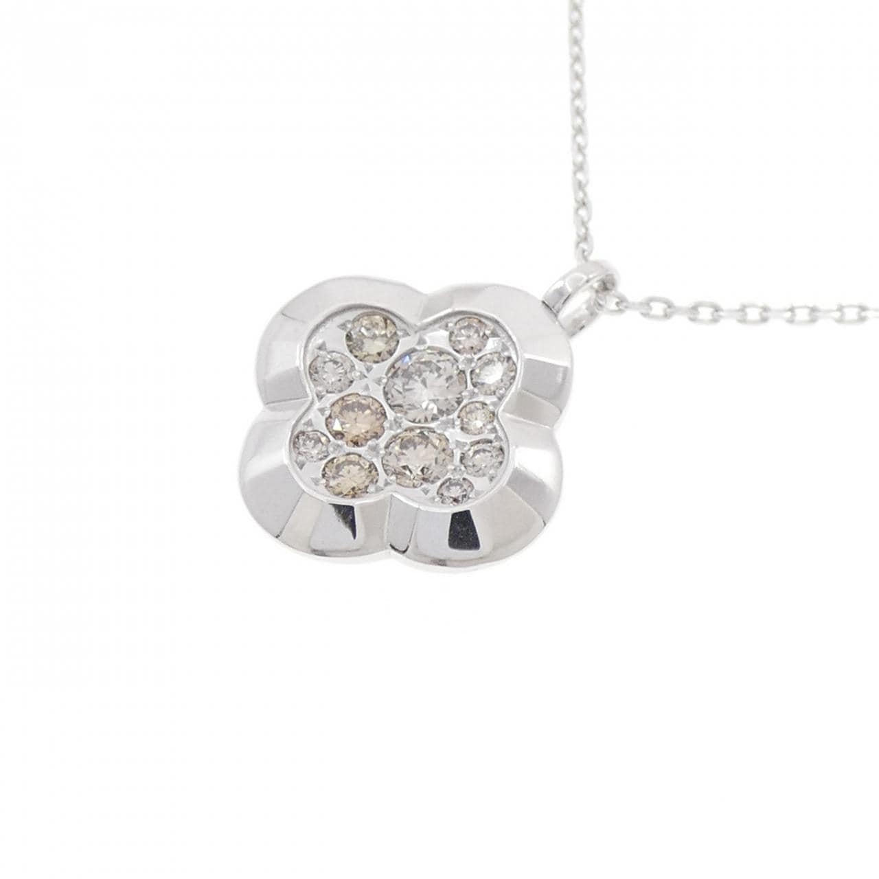 K18WG ダイヤモンド ネックレス 0.40CT