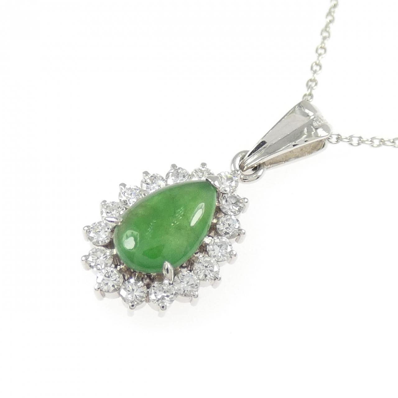 PM900/PT850 ヒスイ ネックレス 0.70CT