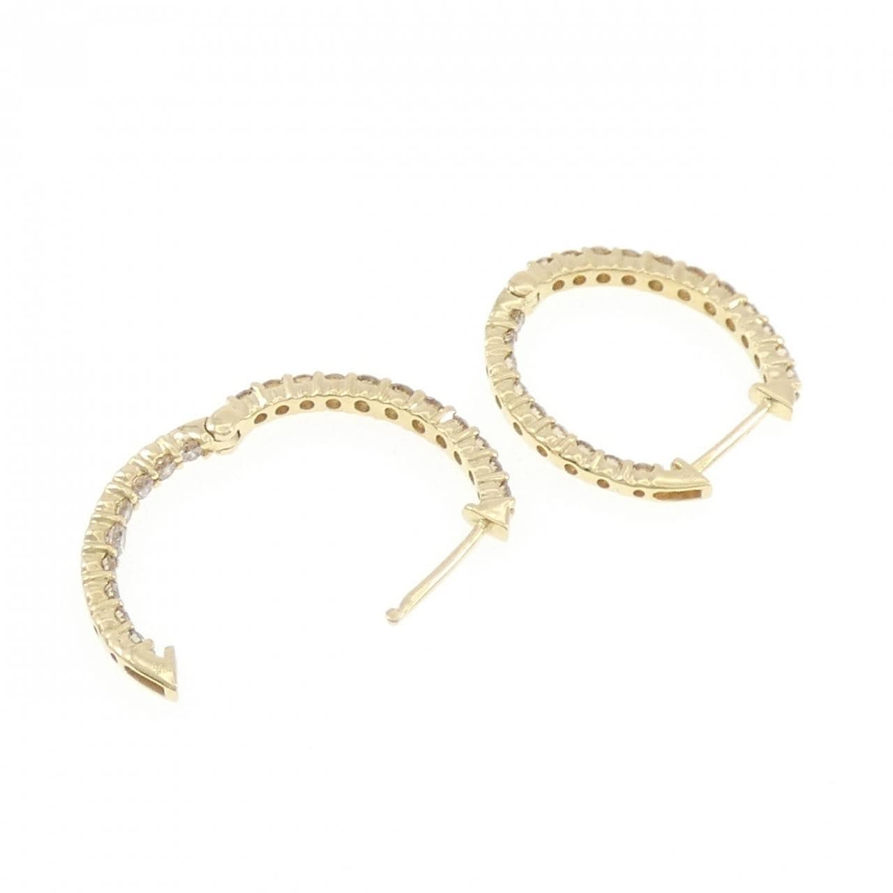 K18YG ダイヤモンド ピアス 1.00CT