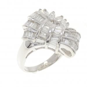 K18WG ダイヤモンド リング 1.60CT