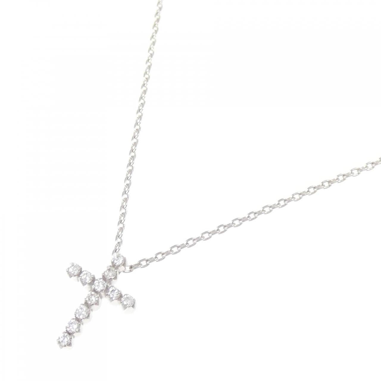 スタージュエリー クロス ネックレス 0.1CT