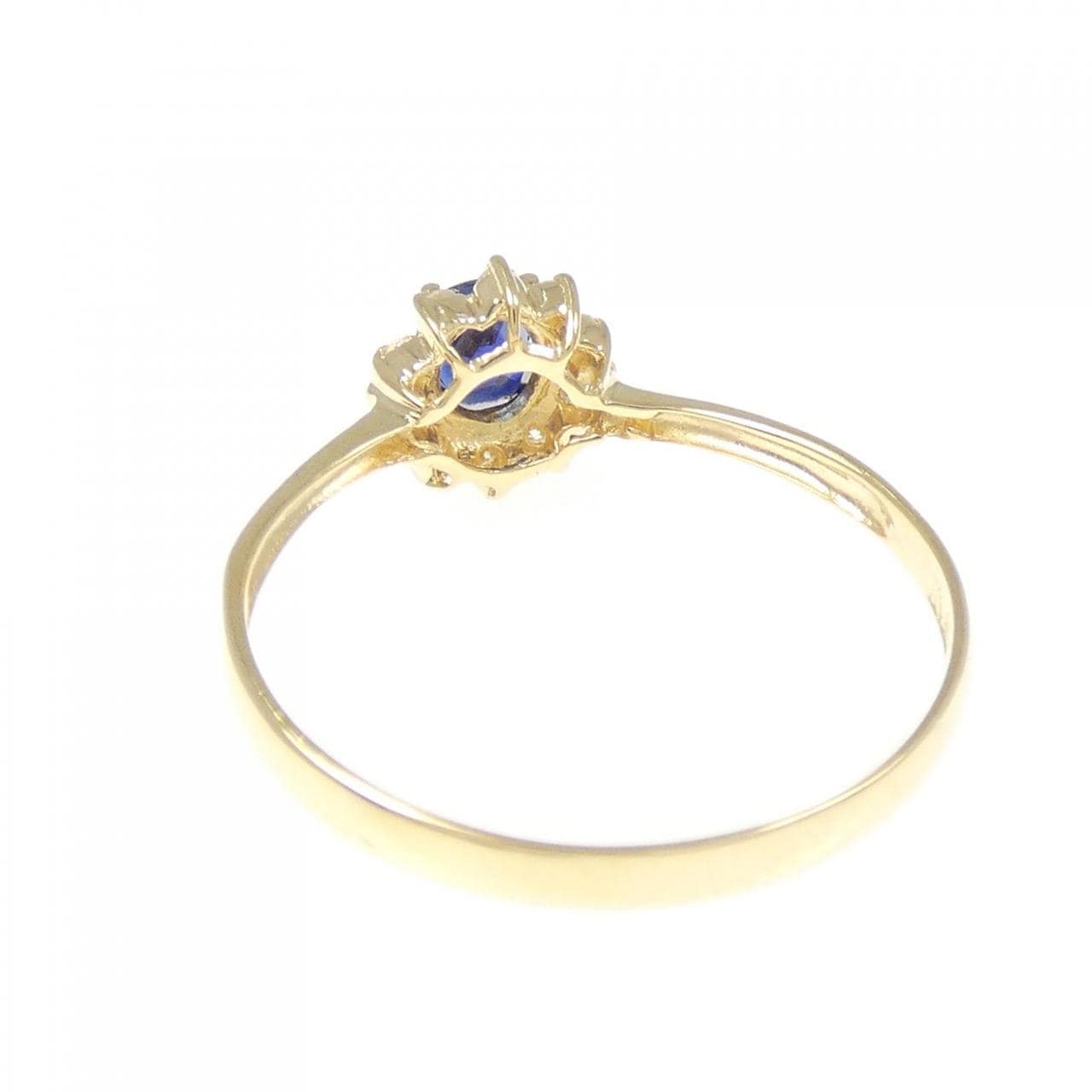 K18YG サファイヤ リング 0.29CT