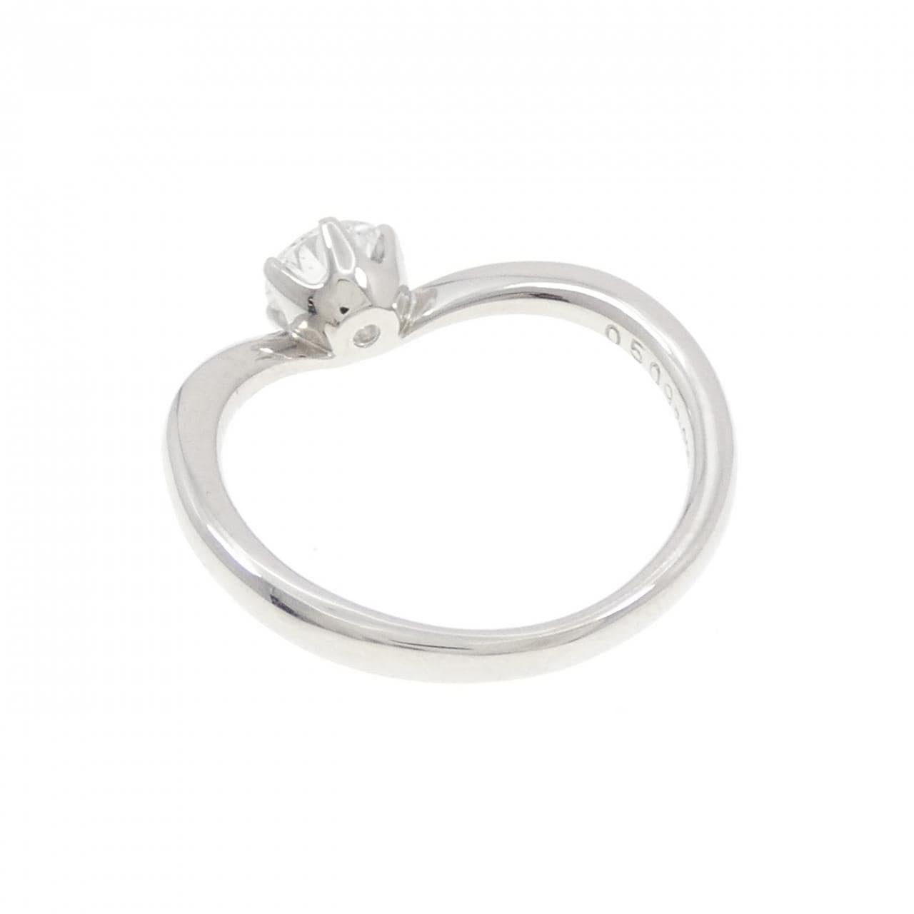 PT900 Diamond Ring 0.509CT D VS2 VG