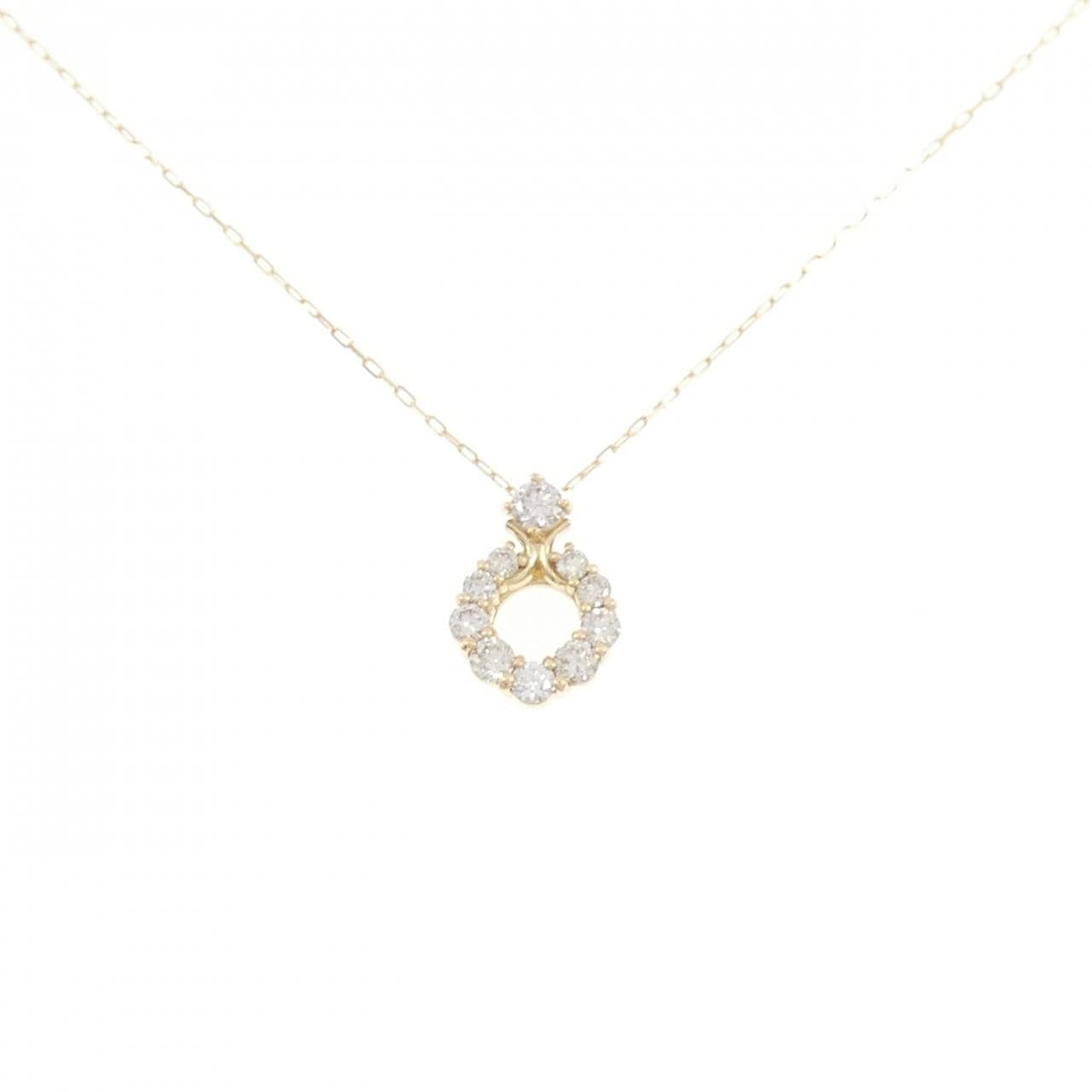 【新品】K18YG ダイヤモンド ネックレス 0.20CT