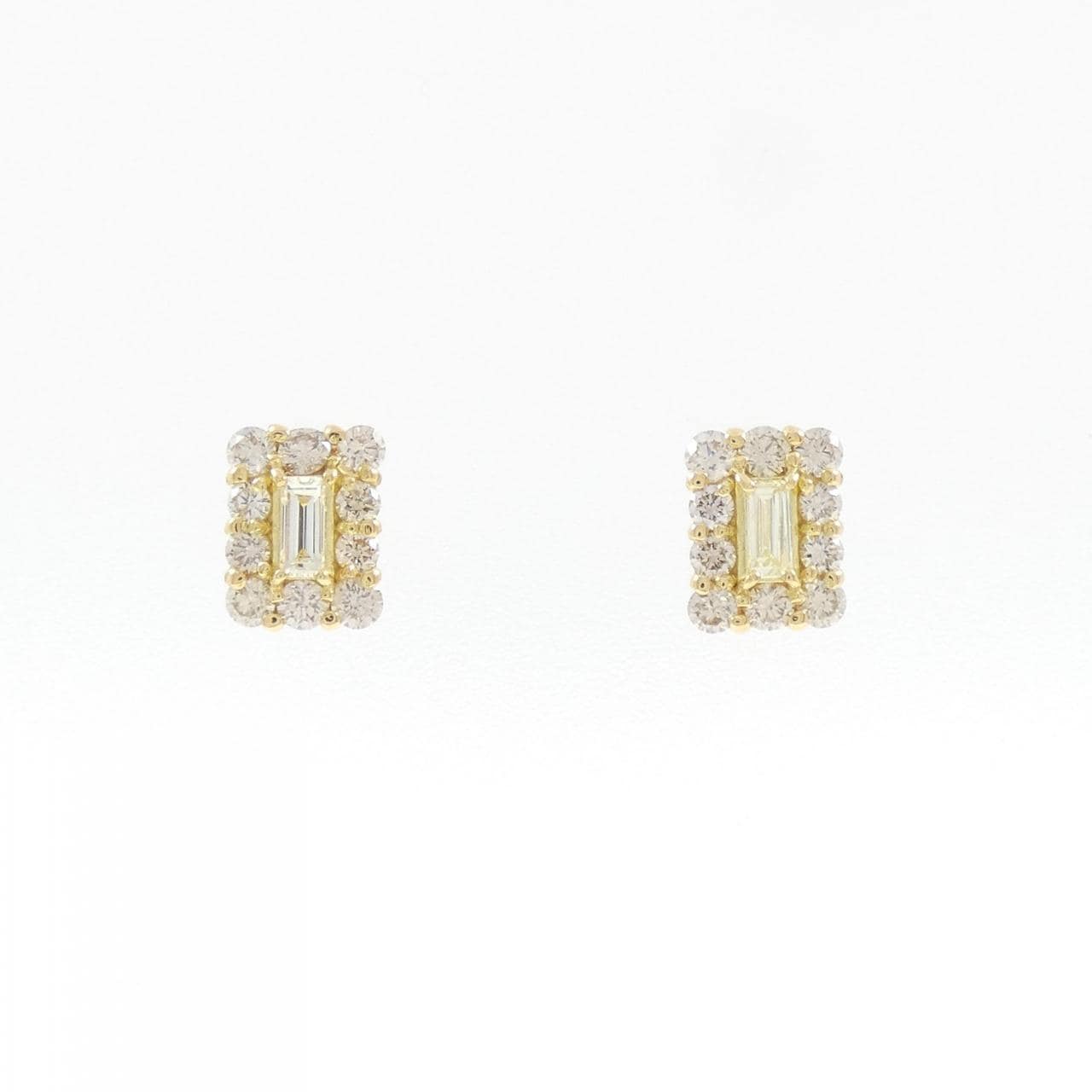 【新品】K18YG ダイヤモンド ピアス 0.60CT