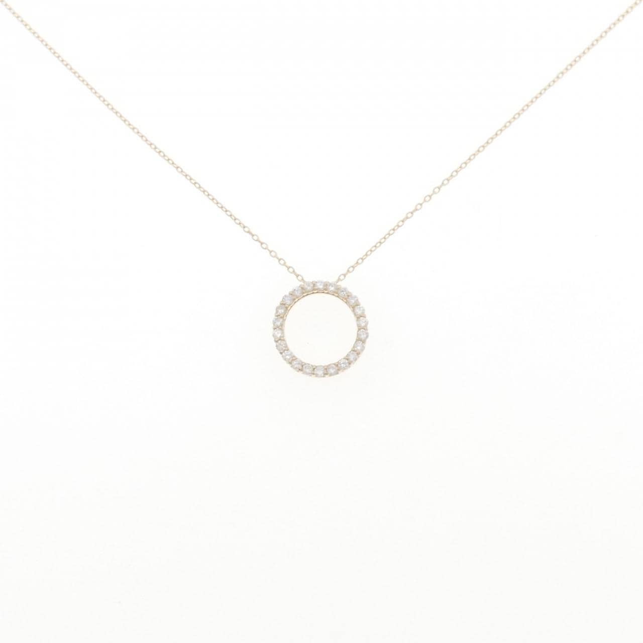 【リメイク】K10YG ダイヤモンド ネックレス 0.30CT