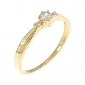 K18YG ダイヤモンド リング 0.1CT