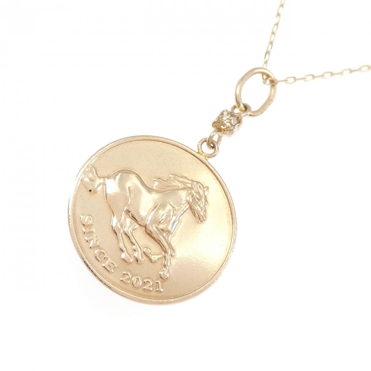 K18PG ダイヤモンド ネックレス 0.03CT