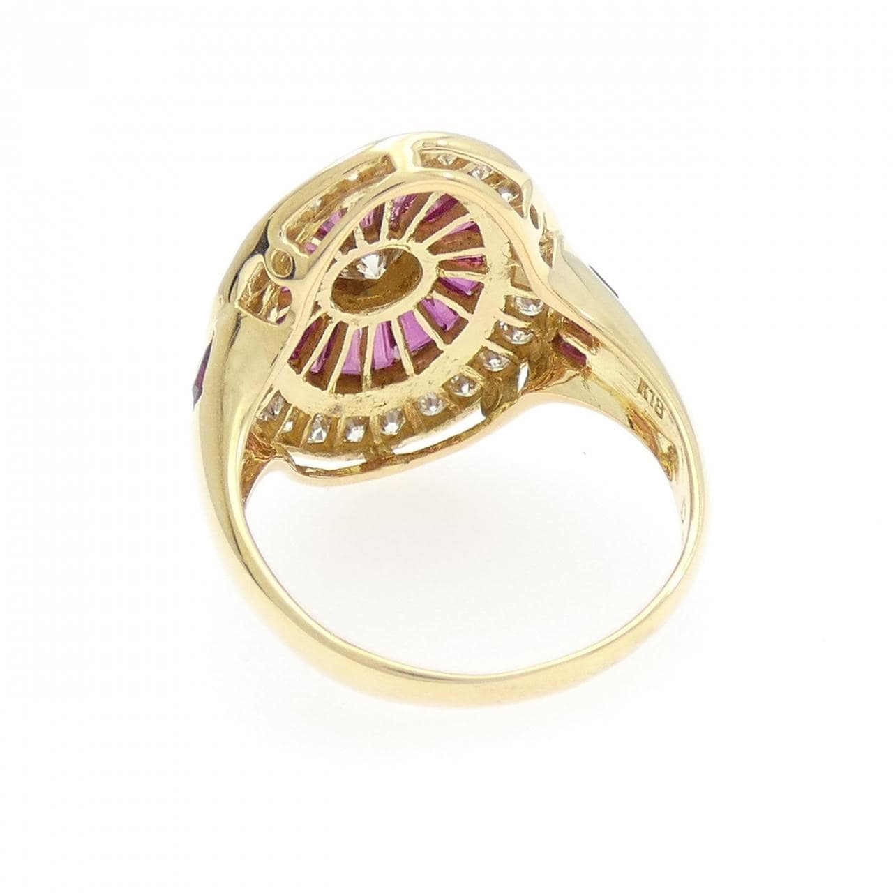 K18YG ルビー リング 2.20CT