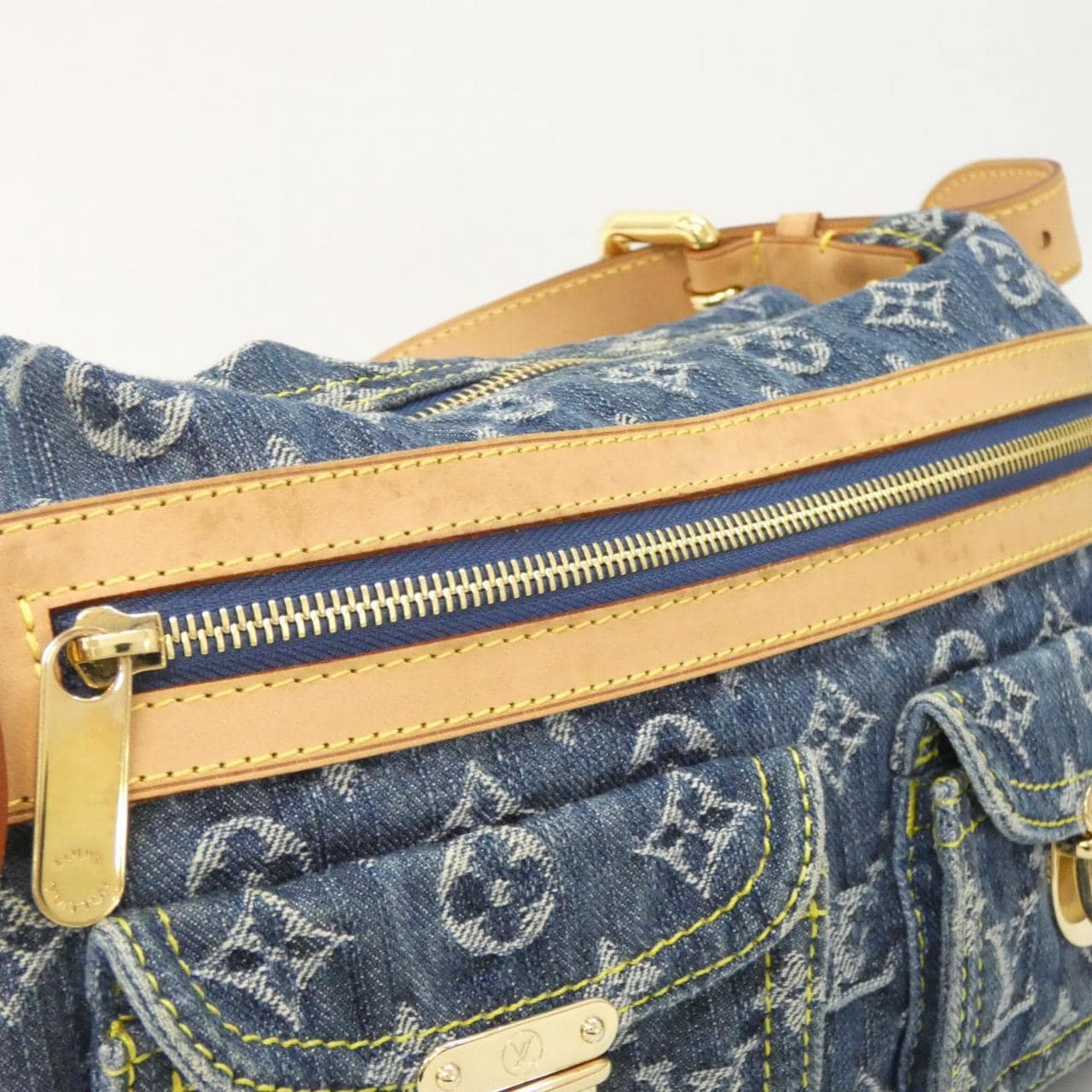 ルイヴィトン モノグラム デニム バギー PM M95049+J54316 ショルダーバッグ