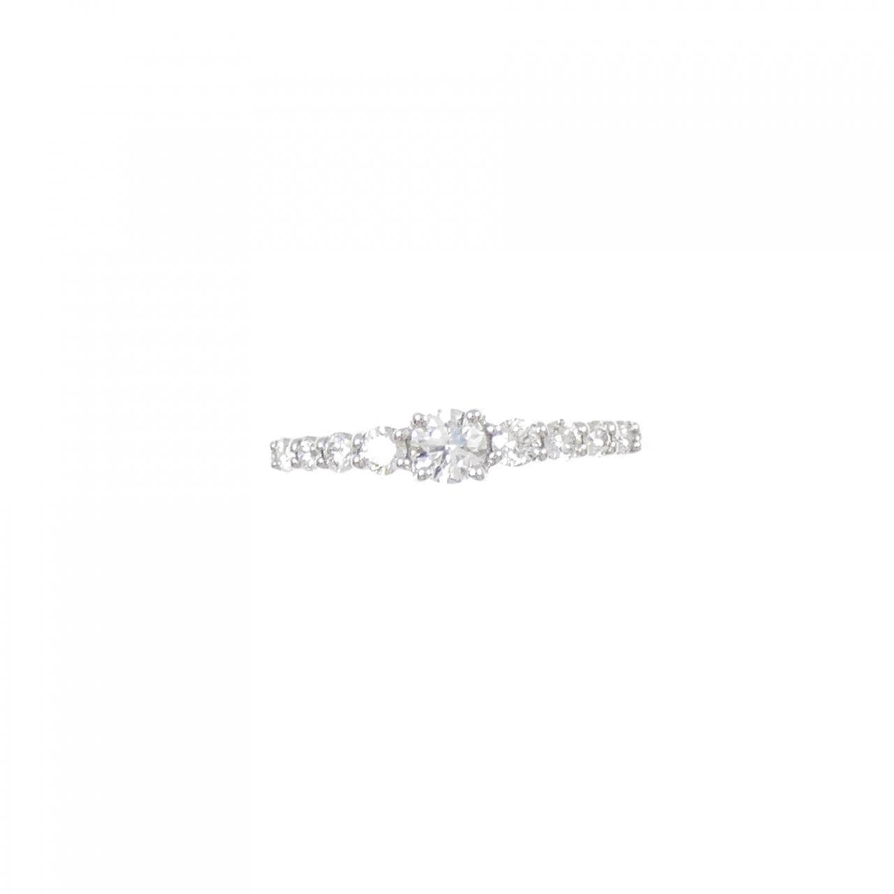 K18WG ダイヤモンド リング 0.173CT