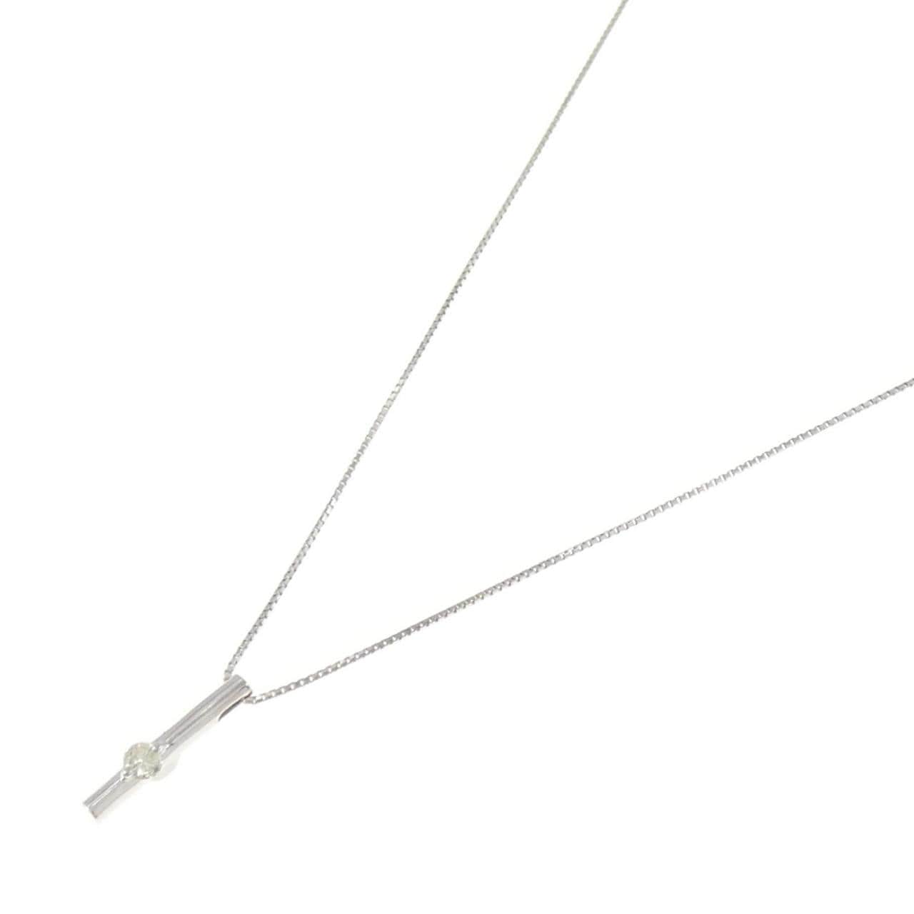 コメ兵｜K18WG/PT ダイヤモンド ネックレス 0.22CT｜ジュエリー 