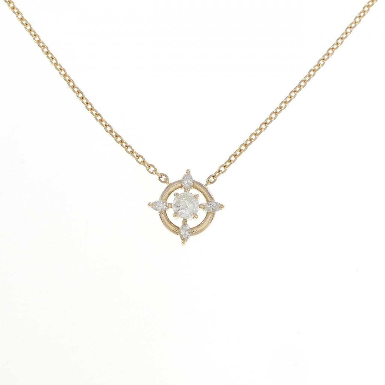K18YG ダイヤモンド ネックレス 0.20CT