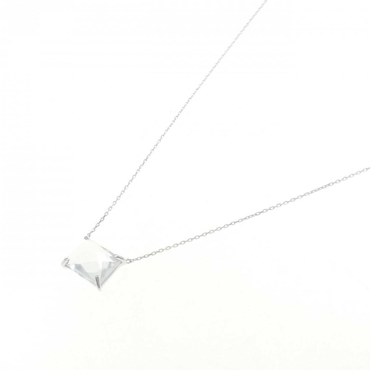 K10WG Quartz necklace