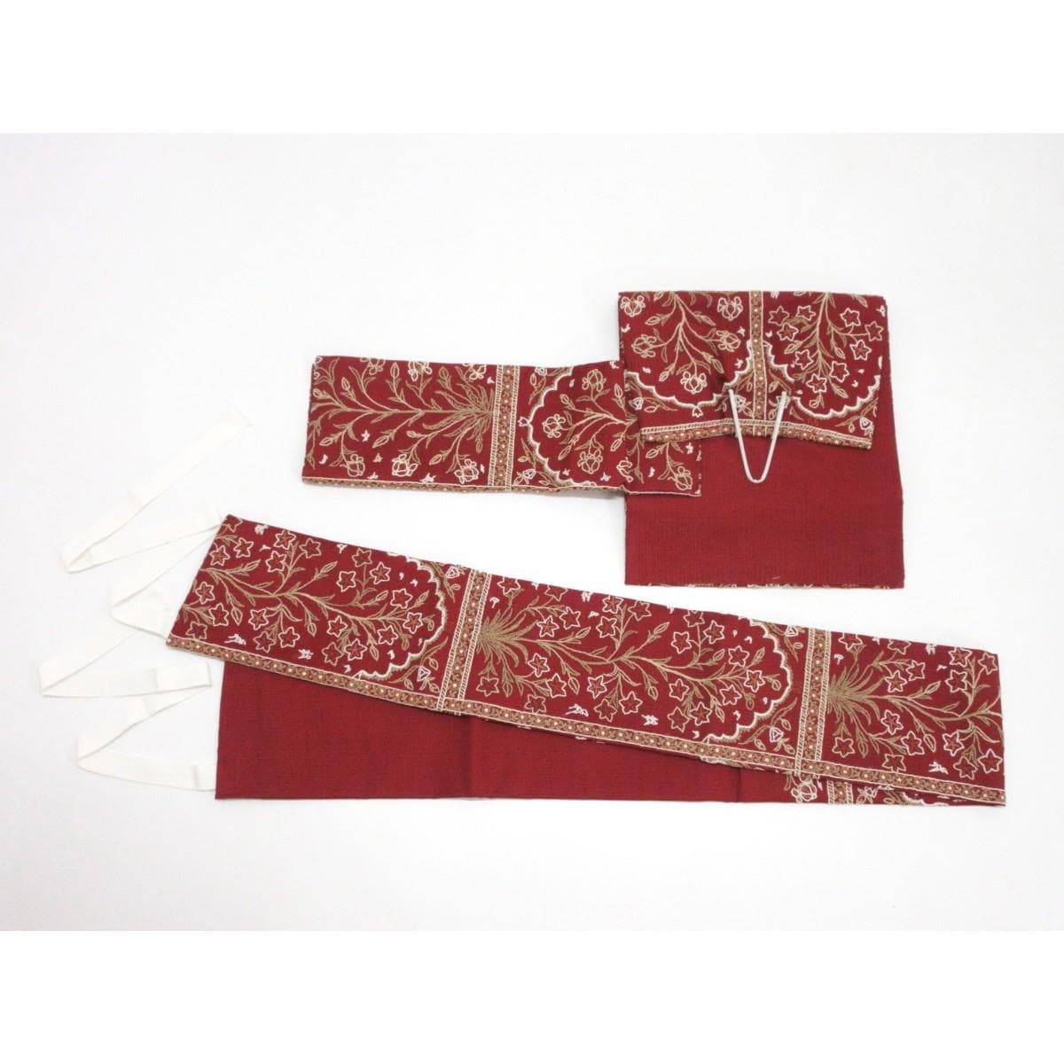 【未使用品】夏袋帯　軽装帯　相良刺繍