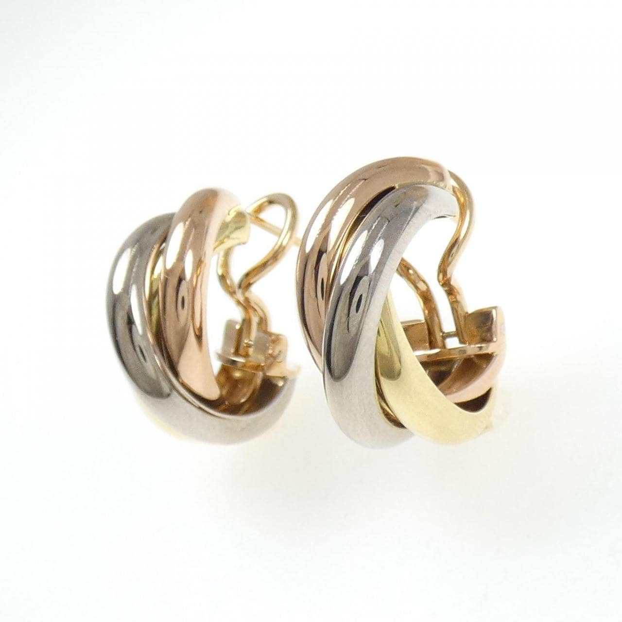 カルティエ　トリニティピアス Cartier】Trinity トリニティ ピアス ダイヤ gold すぐ届く