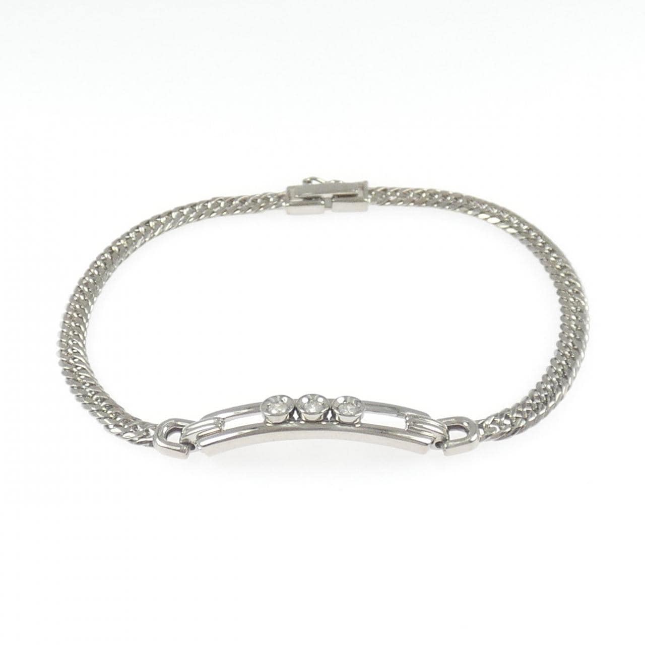 K14WG ダイヤモンド ブレスレット