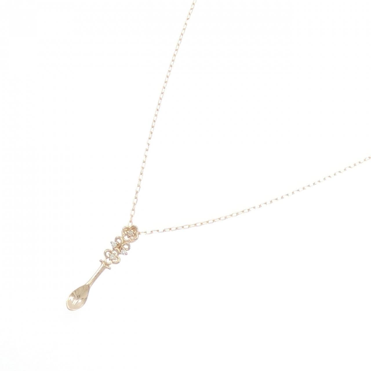 K18PG ダイヤモンド ネックレス 0.02CT