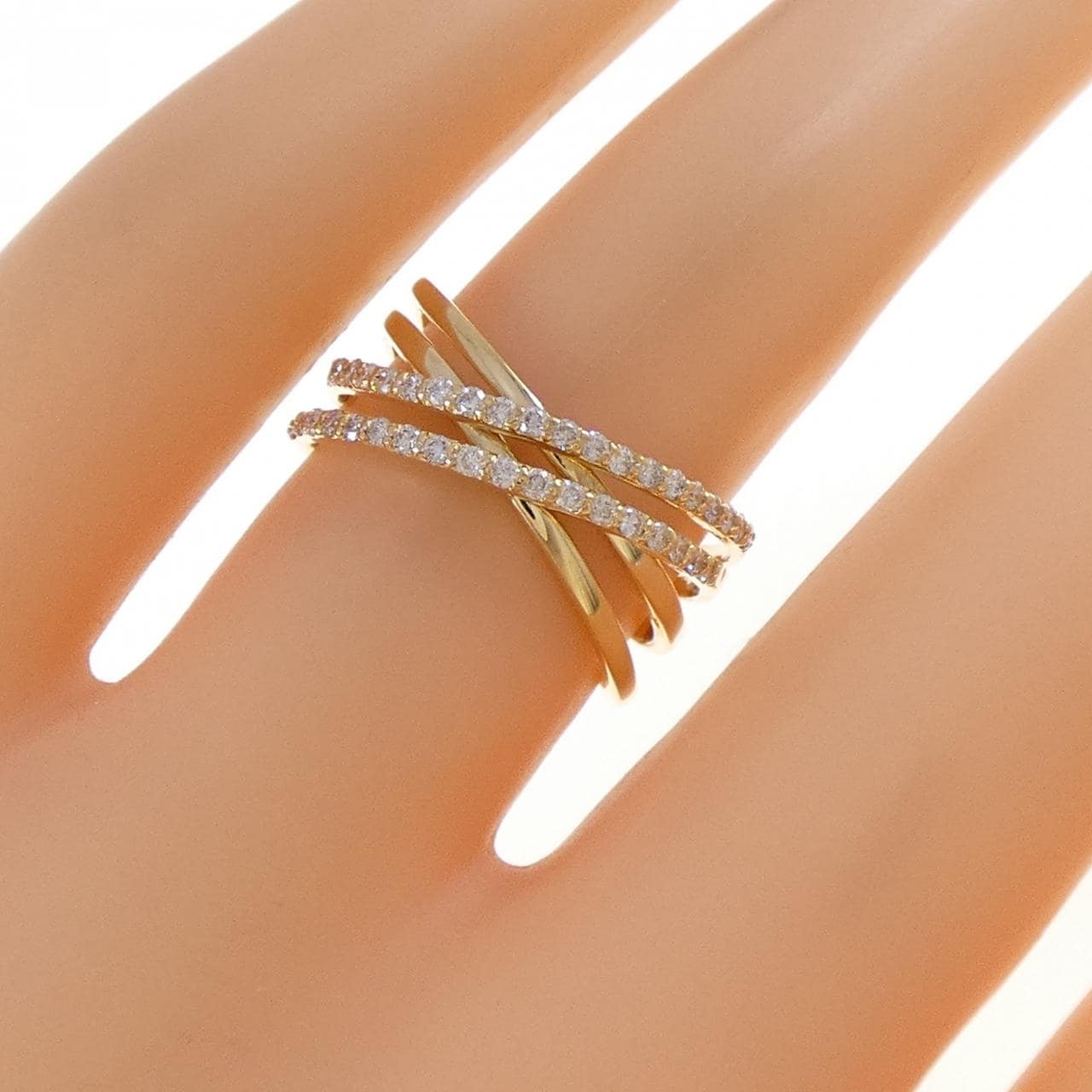 K18YG ダイヤモンド リング 0.25CT