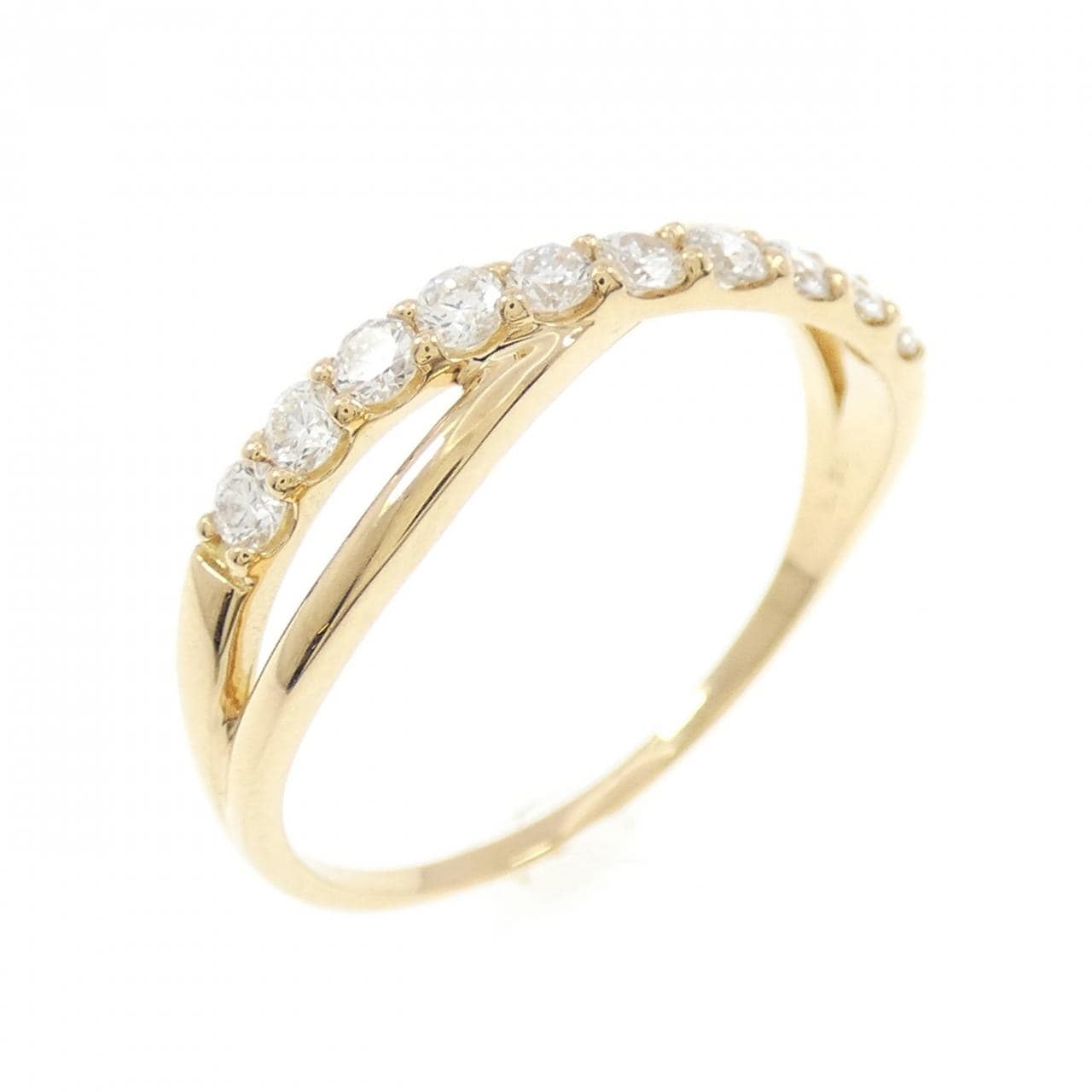 【リメイク】K18YG ダイヤモンド リング 0.30CT