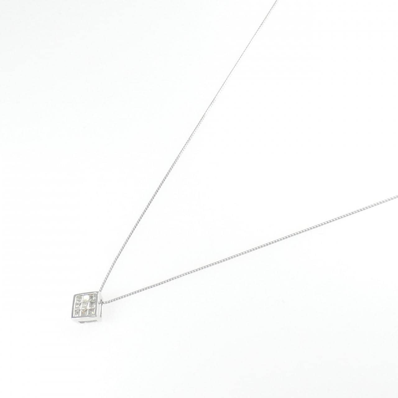 K18WG ダイヤモンド ネックレス 0.20CT