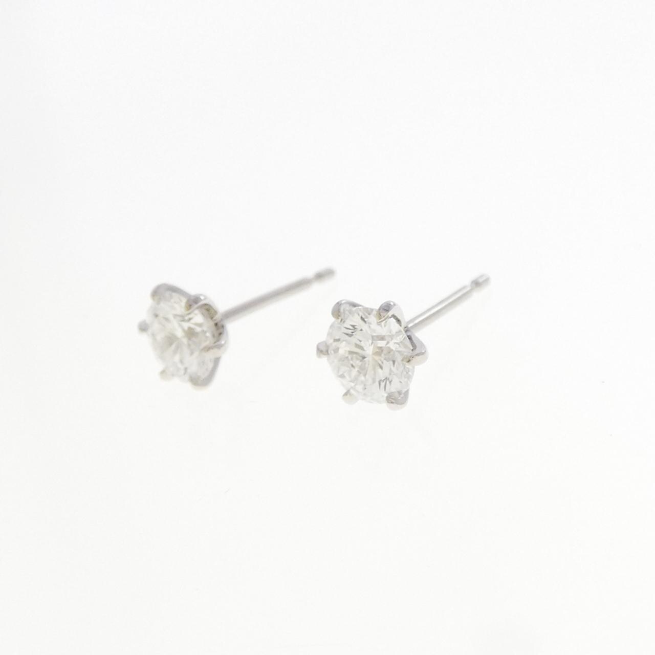 【リメイク】PT900/ST ダイヤモンド ピアス 0.507CT 0.520CT D VS1-2 EX-VG