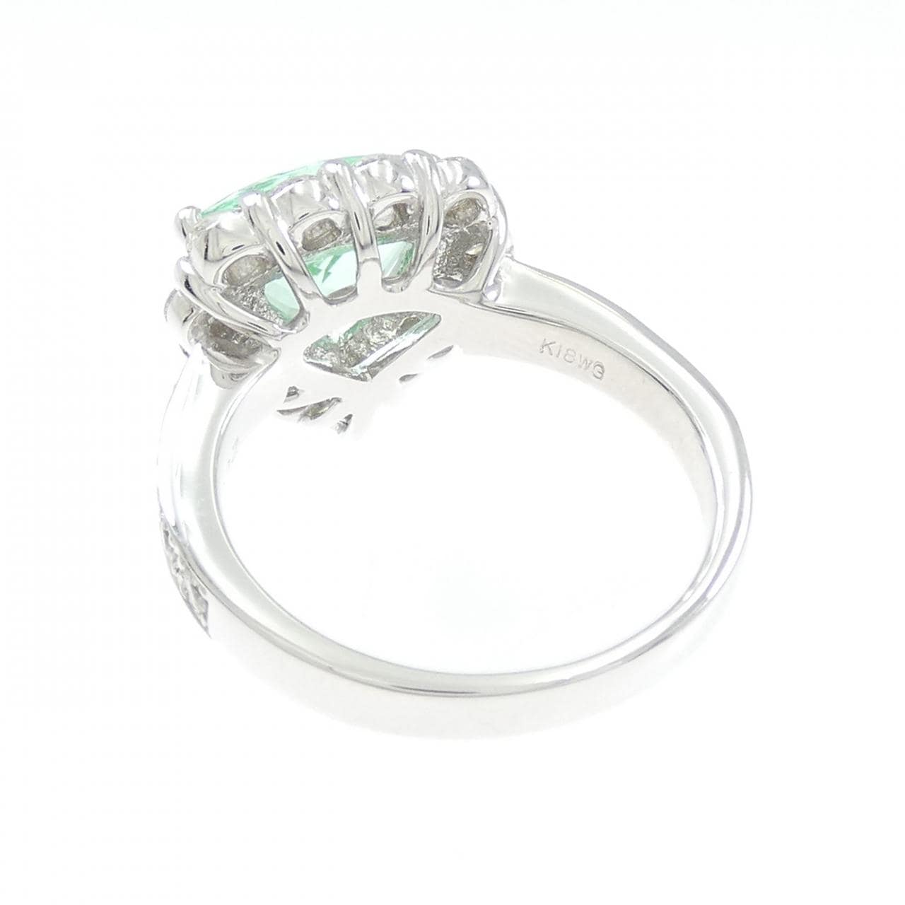 K18WG パライバトルマリン リング 2.05CT