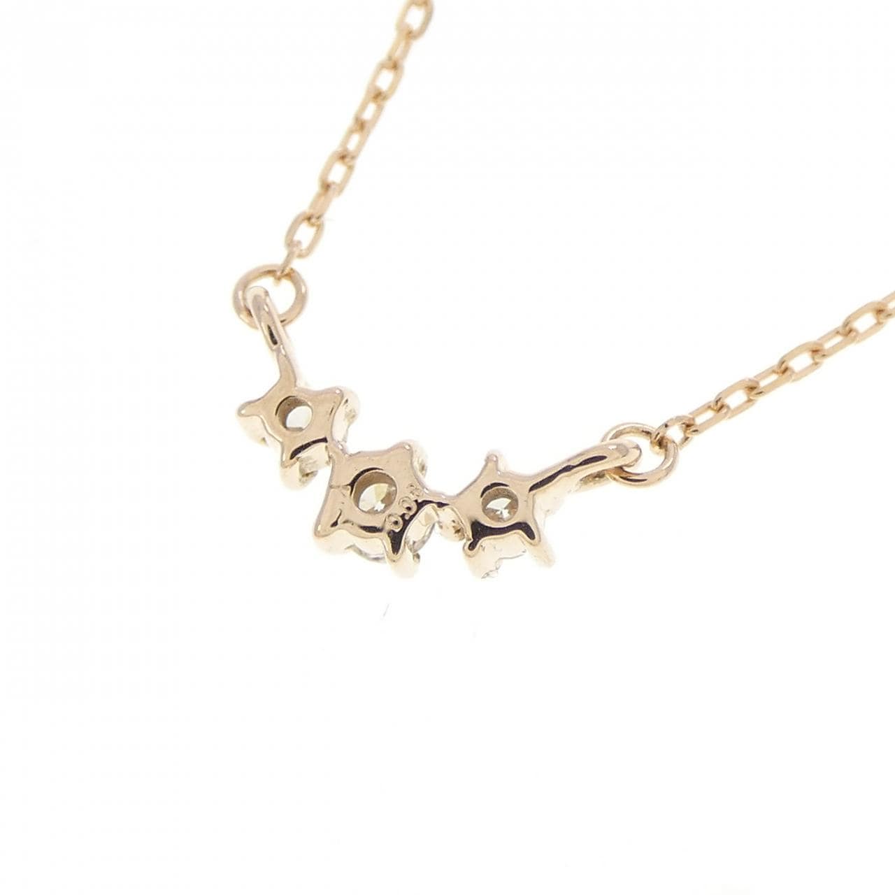 K18PG ダイヤモンド ネックレス 0.06CT