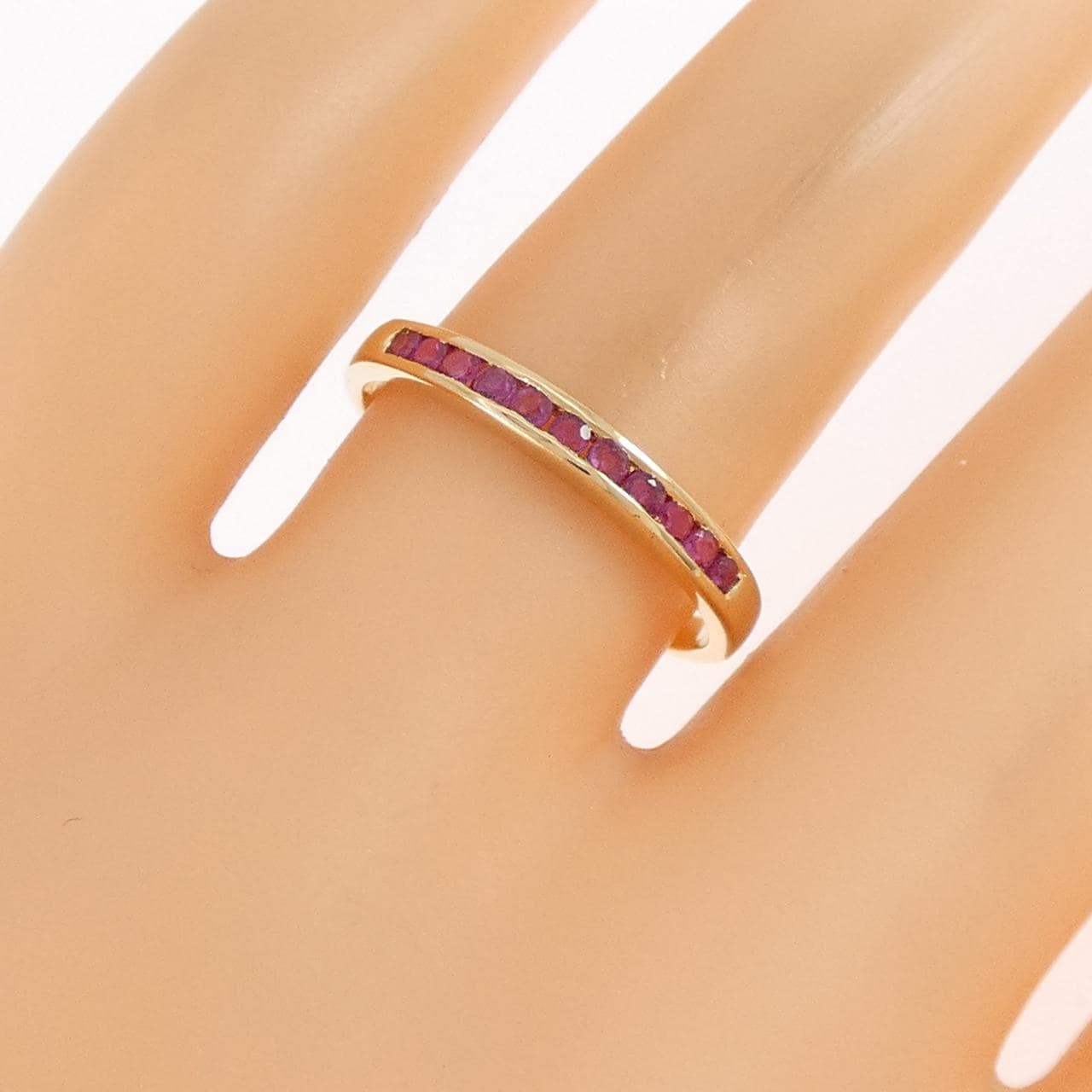 750YG ルビー リング 0.28CT