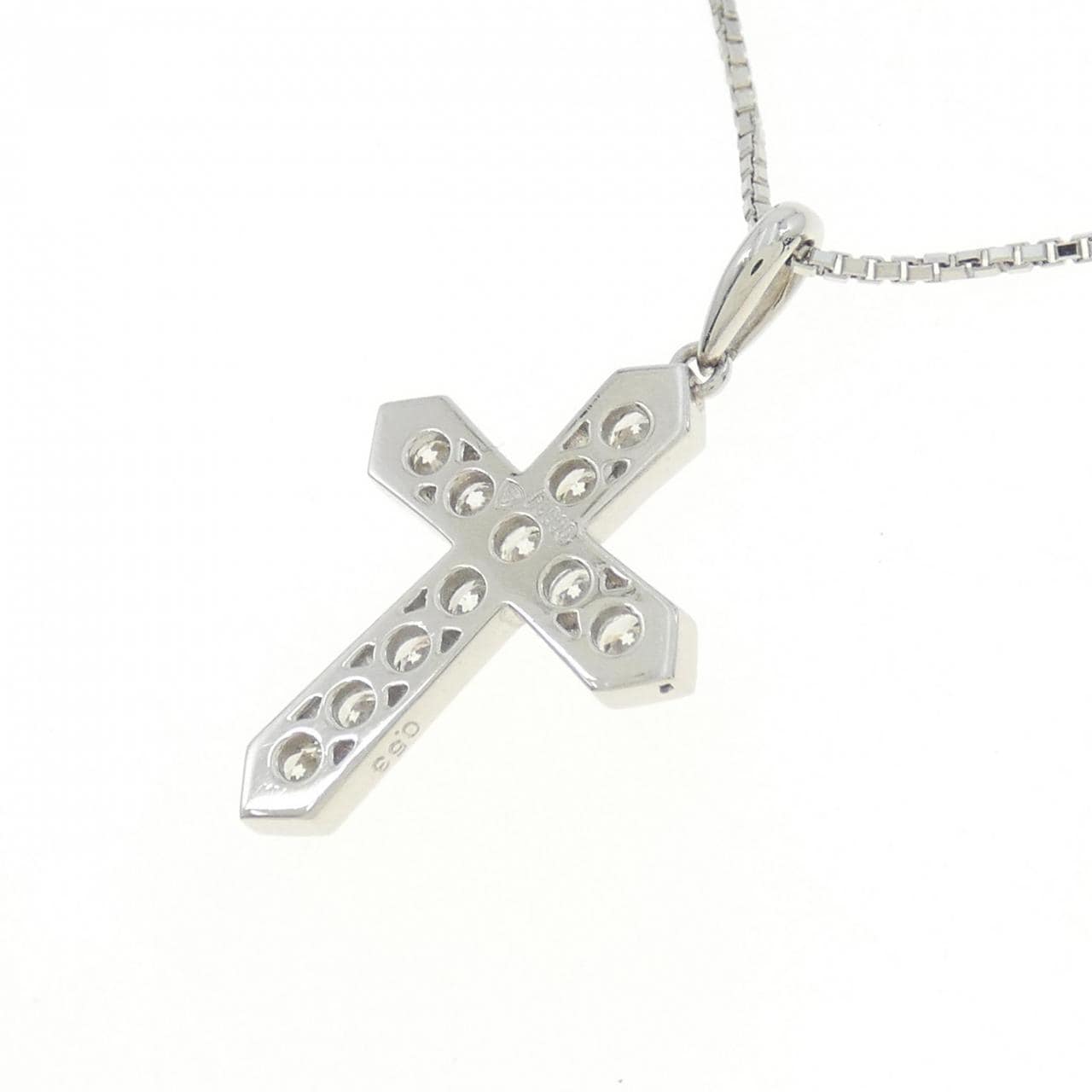 PT クロス ダイヤモンド ネックレス 0.53CT