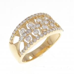K18YG ダイヤモンド リング 0.70CT