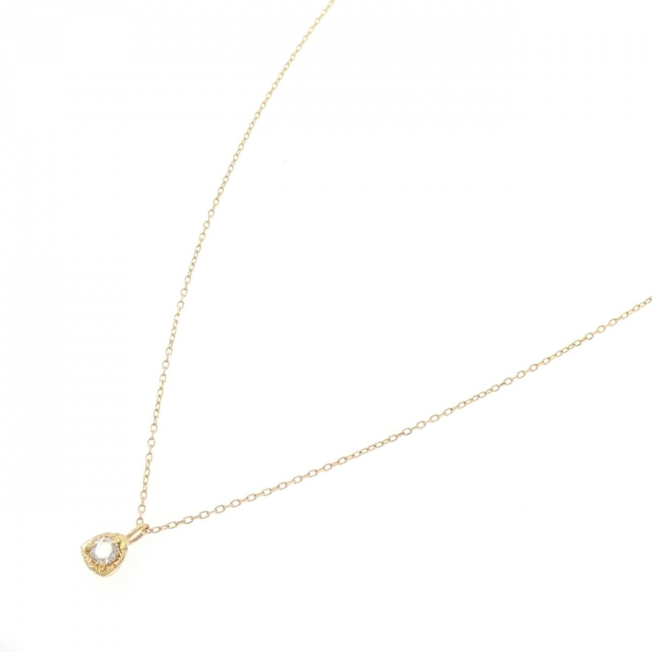 750YG/K18YG ダイヤモンド ネックレス 0.10CT