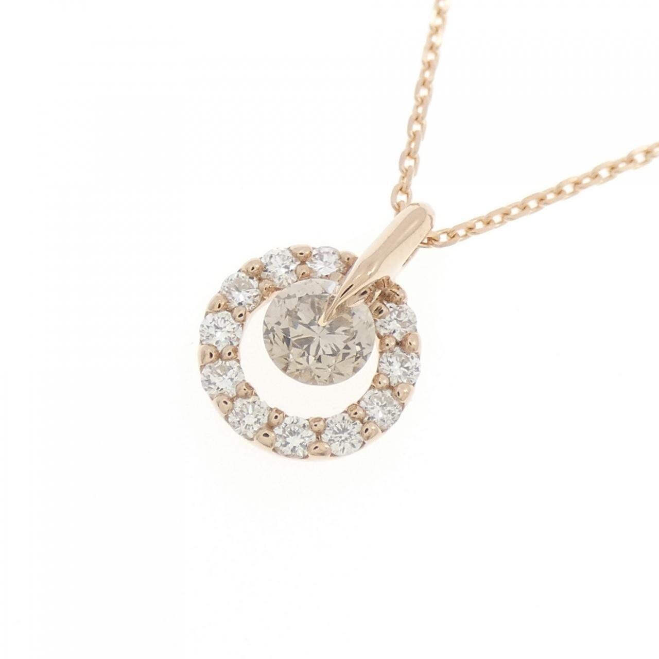 K18PG ダイヤモンド ネックレス 0.20CT