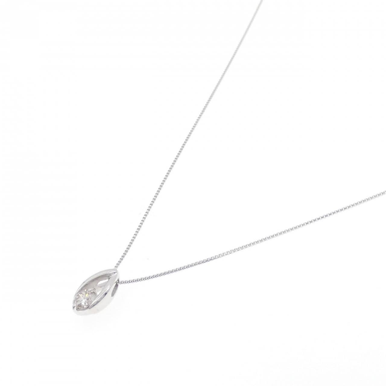 K18WG ダイヤモンド ネックレス 0.20CT