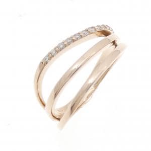 K18PG ダイヤモンド リング 0.20CT