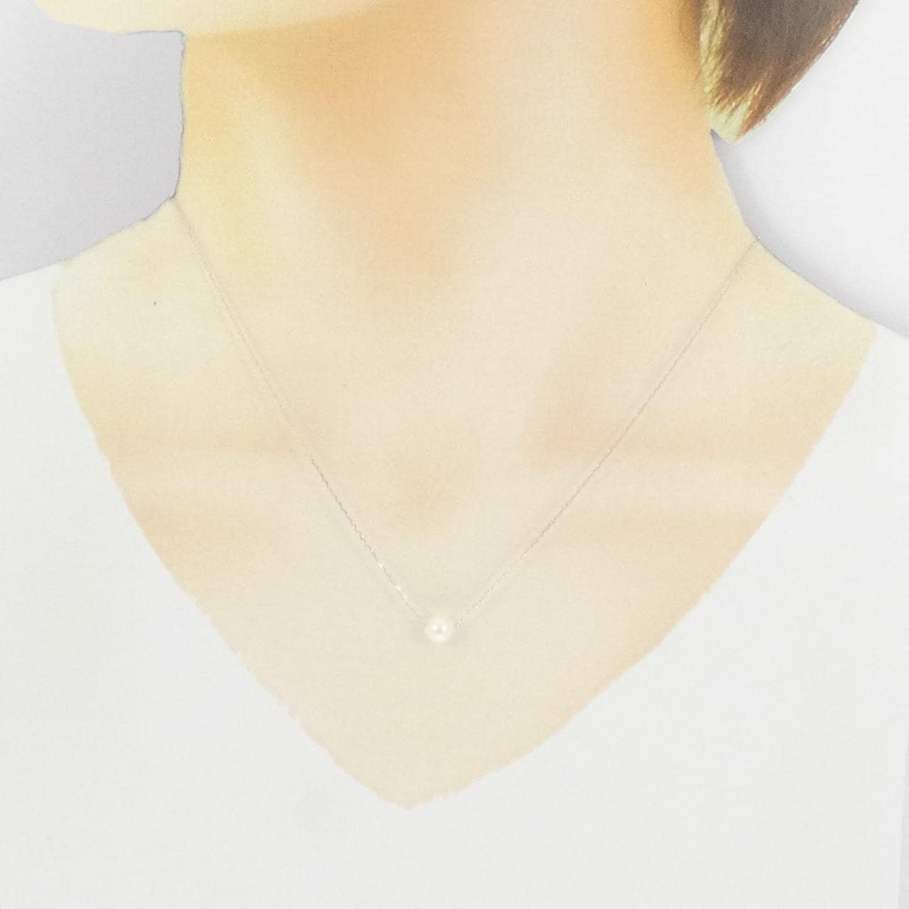 K10WG freshwater pearl necklace 5.9mm
