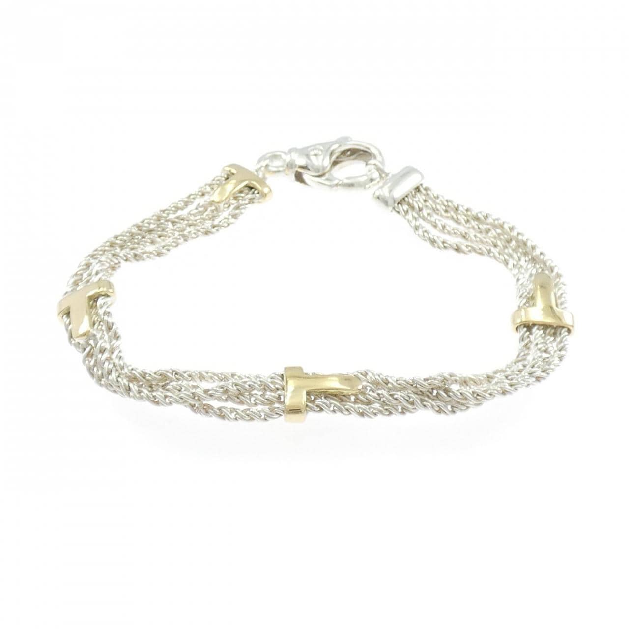 ティファニー 925/750YG ブレスレット