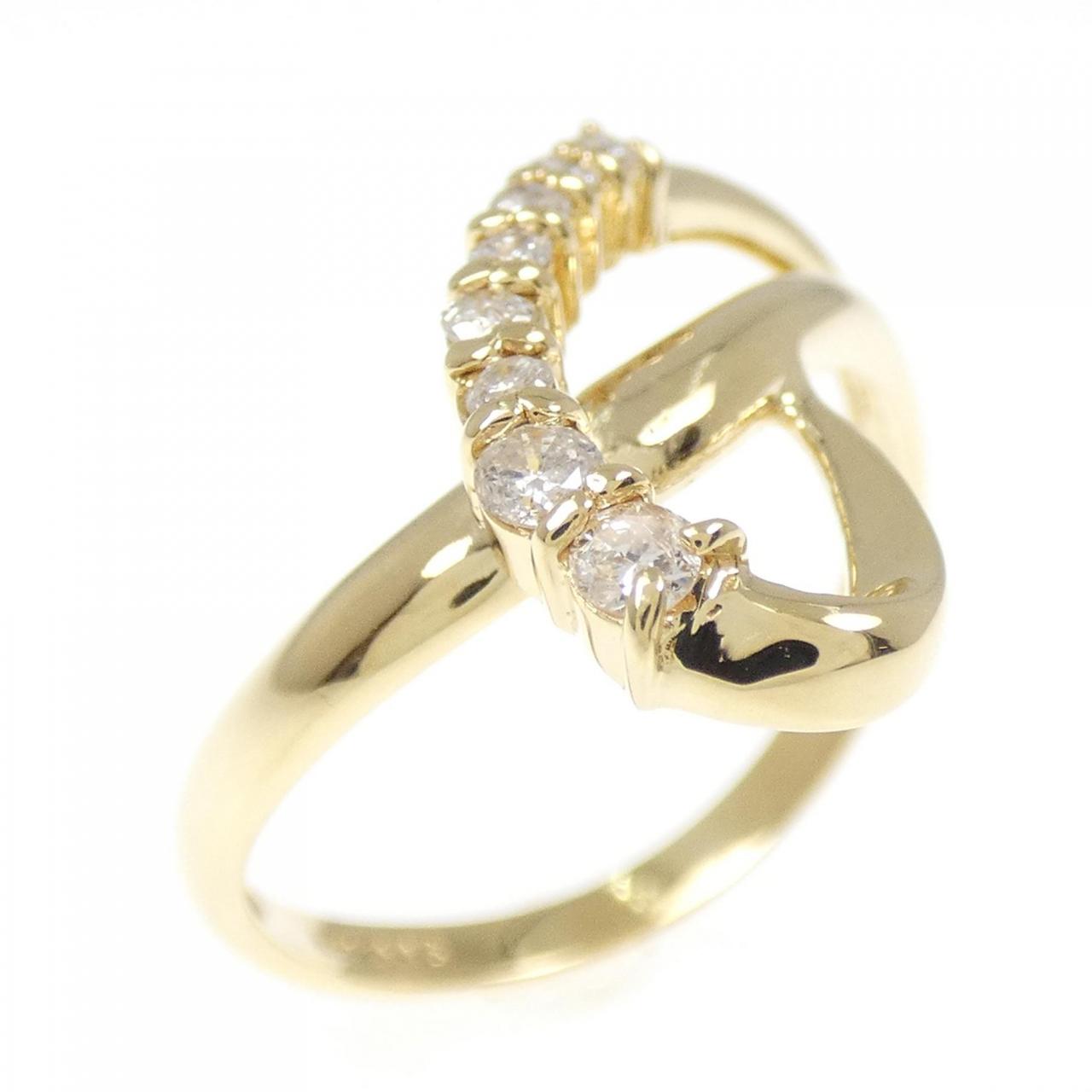 K18YG ダイヤモンド リング 0.16CT