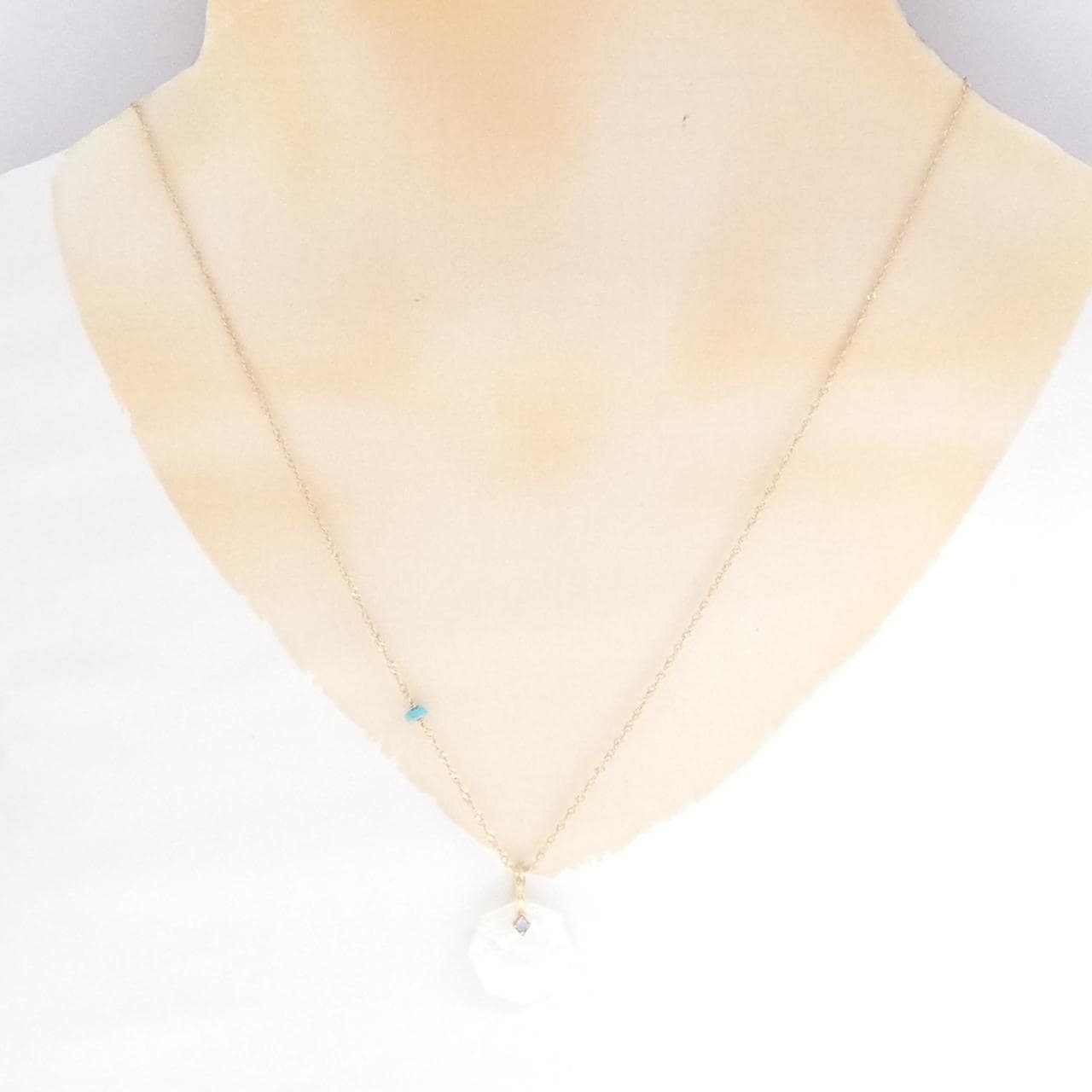 アガット マザーオブパール ネックレス