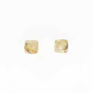 アガット ルチルクオーツ ピアス