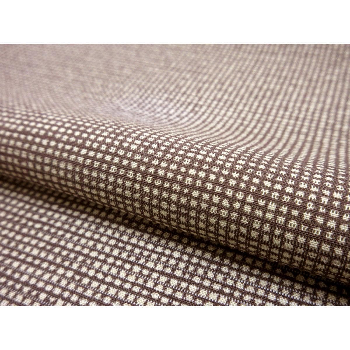 単衣　絽織小紋