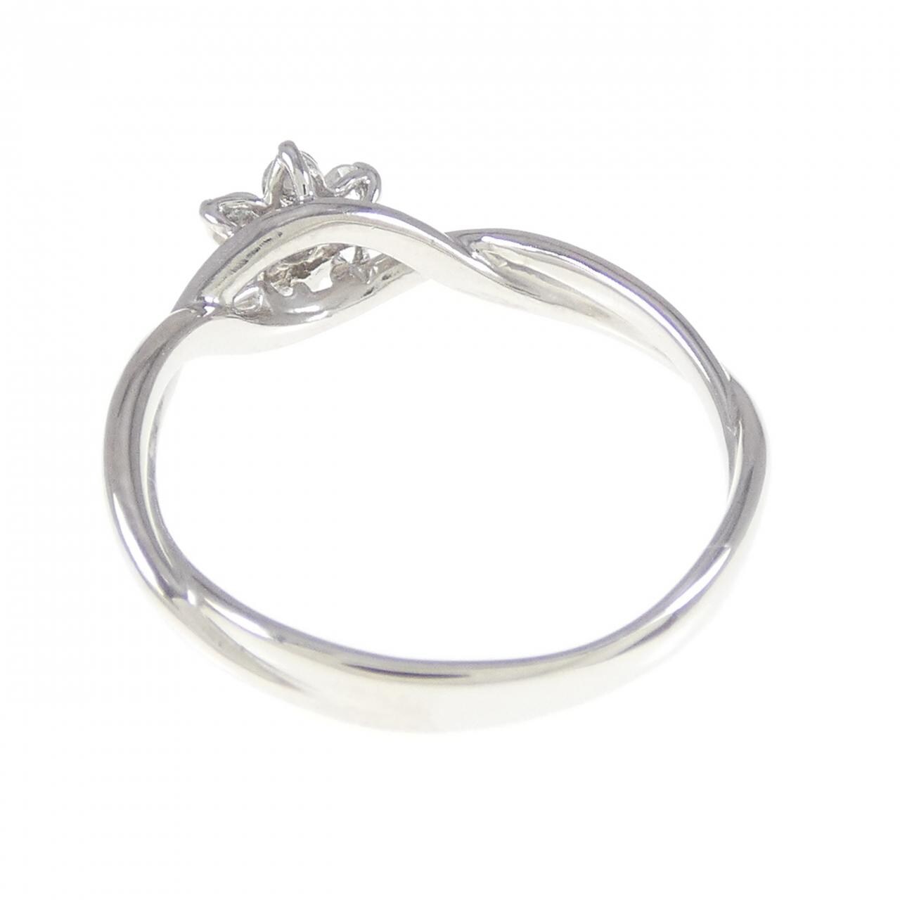 PT900 フラワー ダイヤモンド リング 0.20CT