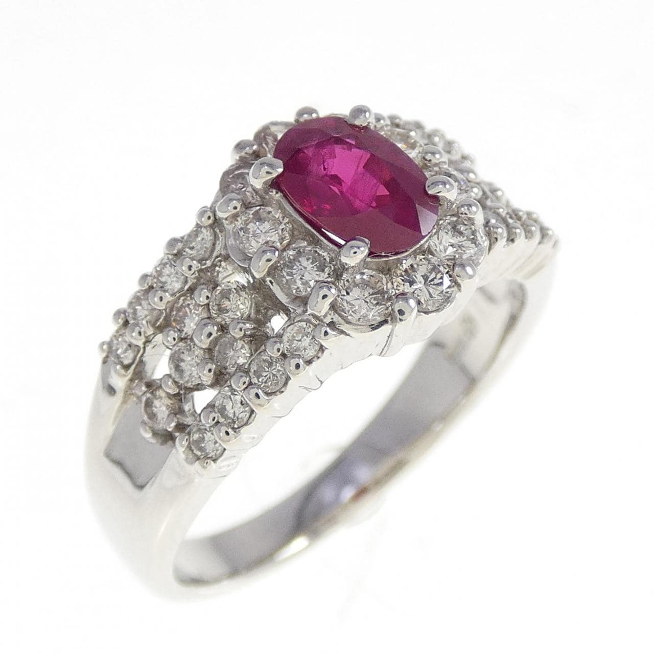 PT900 ルビー リング 0.50CT