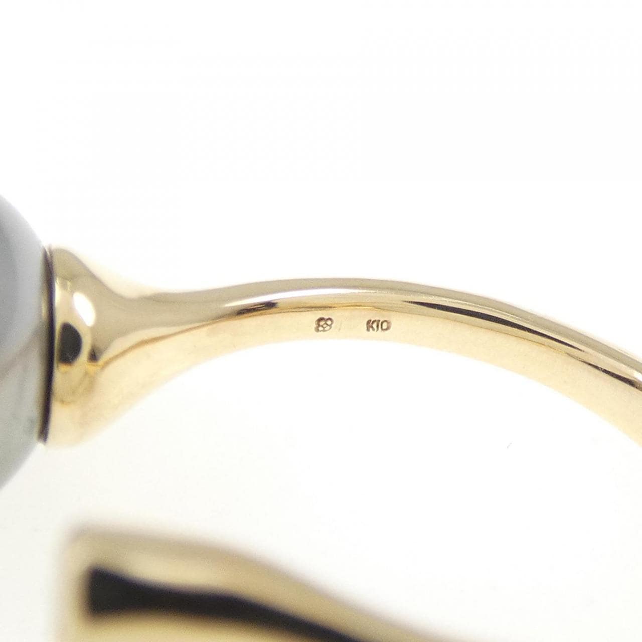 ヒロタカ 黒蝶パール リング 10.4mm