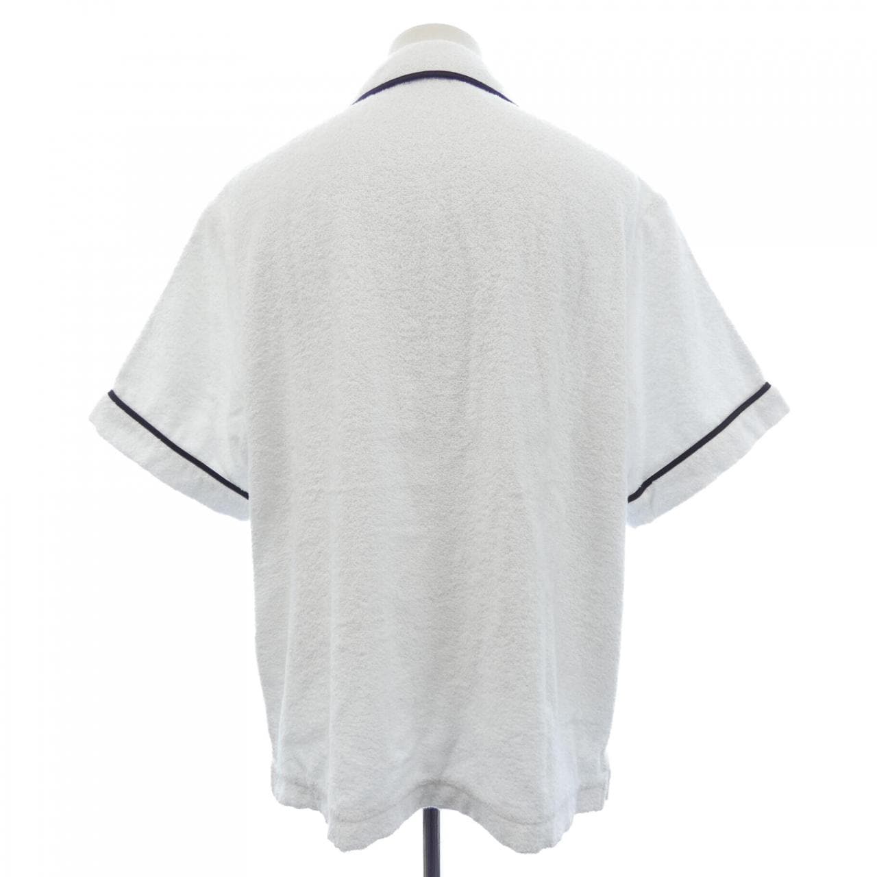 プラダ PRADA トライアングルロゴ コットンテリー ボウリングシャツ SC559 S212 1ZR3 S／Sシャツ