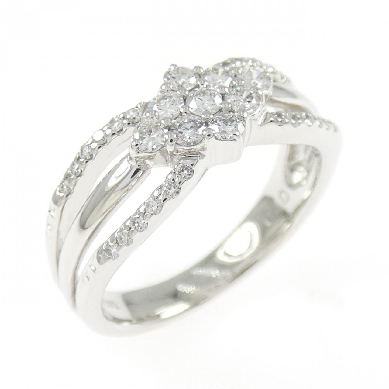 K18WG ダイヤモンド リング 0.40CT