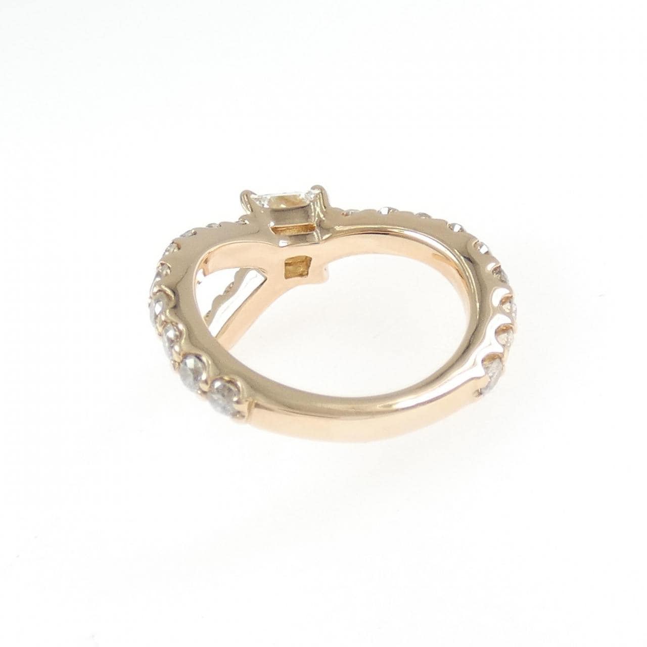 K18PG ダイヤモンド ピンキーリング 0.43CT