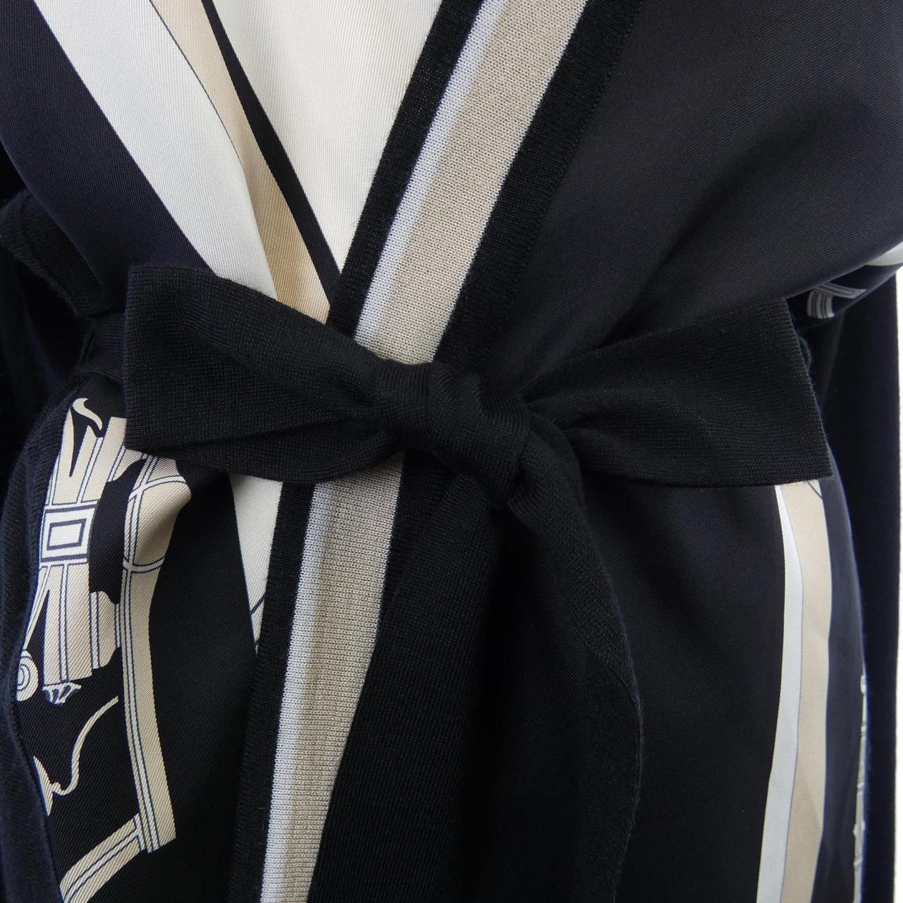 エルメス HERMES EX-LIBRIS 3E2804D7 ツイルレーヌ ロングカーディガン